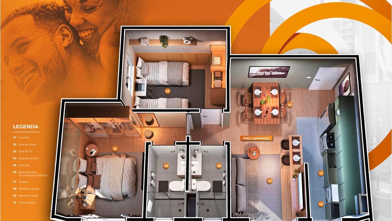 Apartamento, 2 quartos, 53 m² - Foto 17